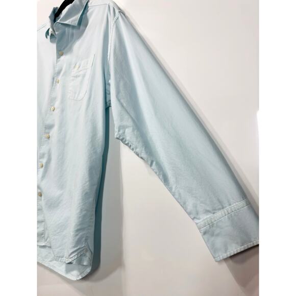 Tommy Bahama Button Up Cotton/Silk Light Blue Lightweight Casual Mens Size Large - Picture 4 of 9